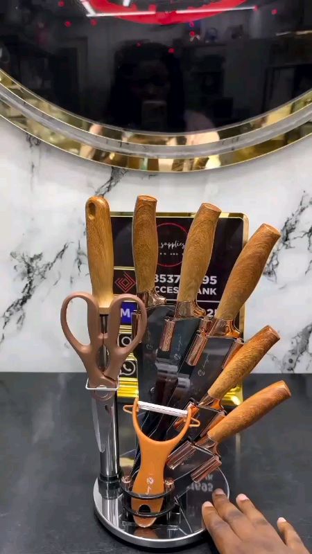 Kitchen Knife Set #kitchenknivesset #kitchenknives #kitchenknife #knivesset #knifeset #kitchenknifeset #fyp #foryoupage