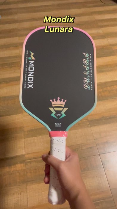 MONDIX LUNARA Professional Pickleball Paddle, T700 Raw Carbon Fiber Surface, 16mm Dual Density Foam Core #pickleball #fyo #mondix