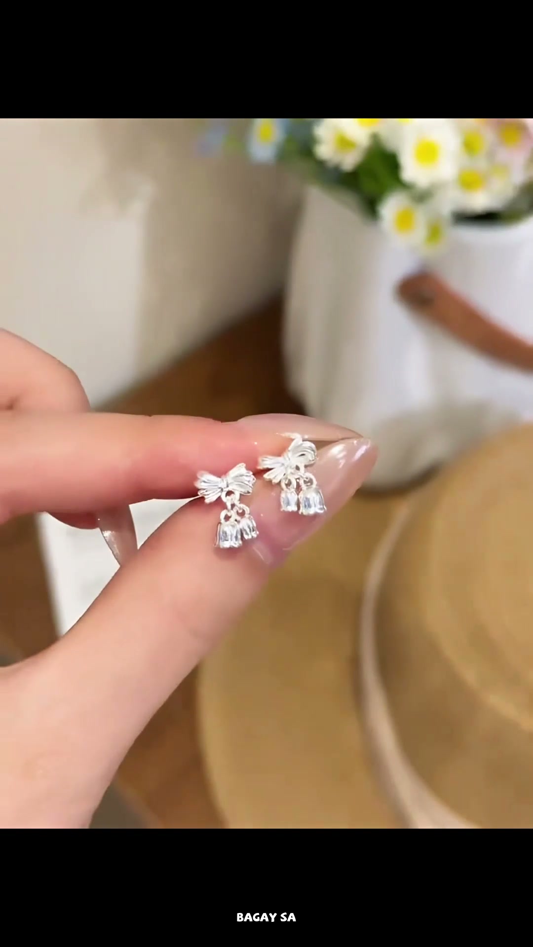 Sparkle with 14K Gold Butterfly Bow Earrings for girls, hypoallergenic, cute everyday style accessory #viral #ShopeeVideo #girlsaccessories