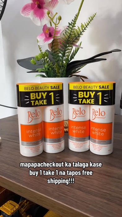 Belo Intense White Deo Roll-On 40mL Buy 1 Take 1. #MasMuraSaShopee #Belo #belodeodorant #deodorant #buy1take1 #deo #affordable #musthave #trending