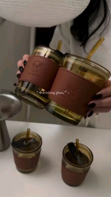 #strawcup #coffeemug #glassstrawcup #glasscup #giftideas #souvenir #tumbler #homeandliving  #coffee #drinkingcup #matcha