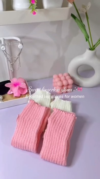 Knitted Fingerless Gloves #MasMuraSaShopee #FreeCoinsInShopeeVideo #armwarmer #womensfingerlessgloves #knittedgloves #wintergloves #leggloves #gloves