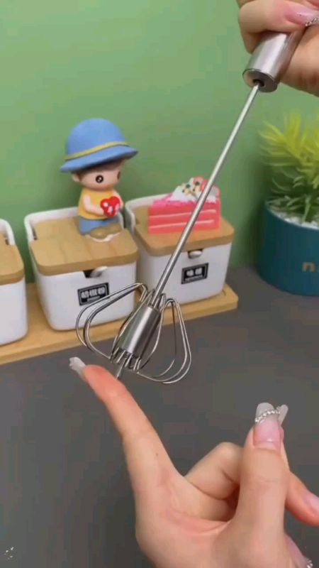 #Automatic #MixerEgg Beater Manual Self Turning Stainless Steel Whisk Hand Blender Mixer#FreeCoinsInShopeeVideo #MasMuraSaShopeeVideo
