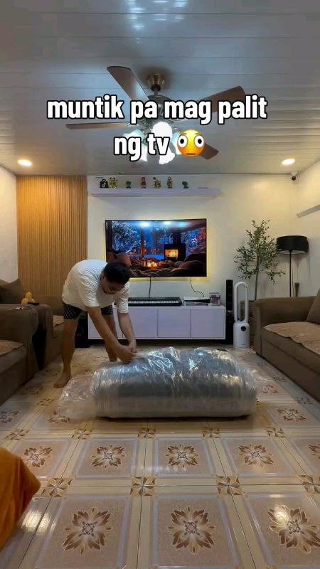 Tv at Sofa bed nasa link 🥰