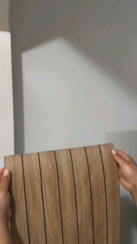 3D Wallpaper Design Wall Decor Wood Fluted Self-adhesive Waterproof #FlutedWallPanel #NoDrillNeeded #ScratchResistant #ElegantWallDecor #LuxuryFeel