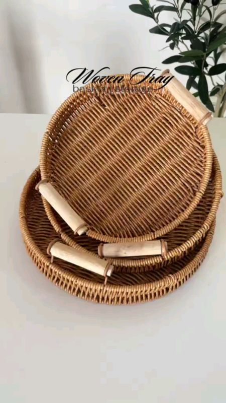 Handwoven Rattan Basket Fruit Bread Storage perfect to pang picnic, camping and also storage sa bahay #handwovenrattan #basket #storage #caseyfinds