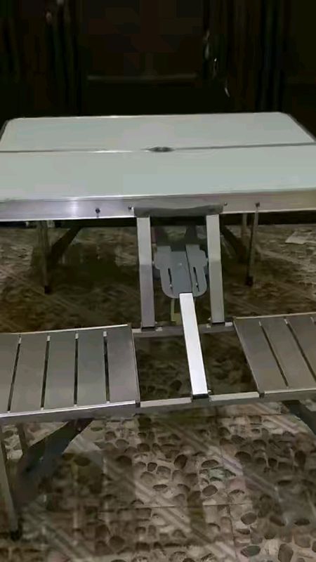 #Outdoor #folding #table and #chairs #aluminum #alloy one-piece #portable #picnicTable #trending #fashion #tool #diy