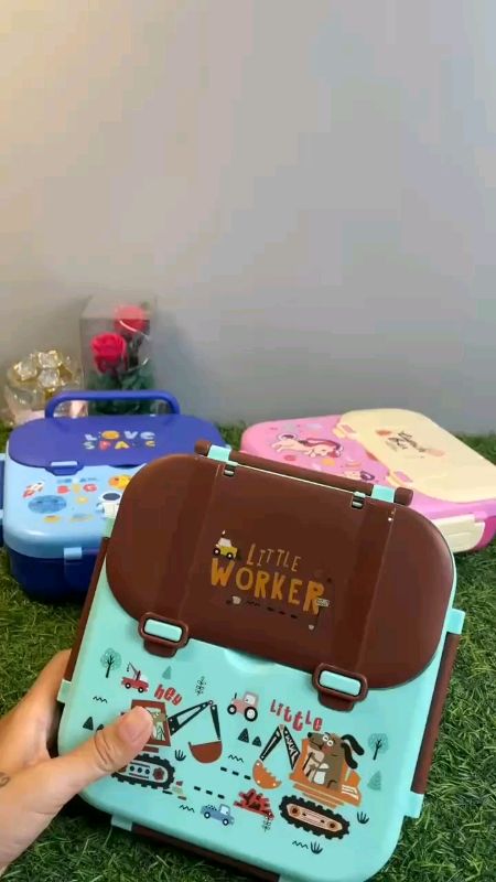 3IN1 PORTABLE LUNCH BOX FOR KIDS STUDENTS LEAK FREE BENTO BOX WITH SPOON AND FORK #cod #3in1lunchbox #bentobox #kidslunchbox #kidsbentobox #leakfree