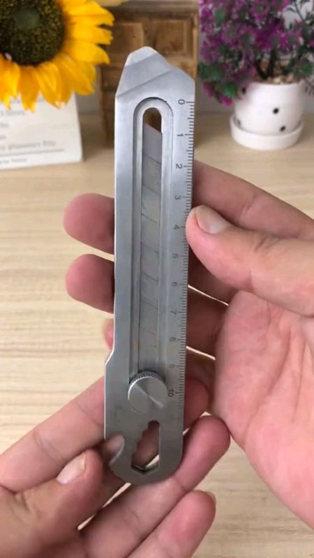Heavy‑Duty Stainless Steel Utility Knife Multi‑Tool Box Cutter with Built‑in Ruler  #UtilityKnifePH #BoxCutter #StainlessSteelTool #carton