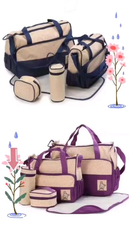 HAPPYBBFashion Mummy Bag Large Size Mother Baby Diaper Bag Multi Functional Large Capacity Baby Bott#superganda #matibay#waterproof #orderna