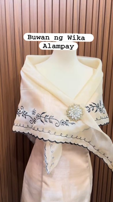 Buwan ng Wika Alampay. Classic embroidered Filipiniana alampay perfect for dresses #MasMuraSaShopee #ShopeePHPaydaySales #FreeCoinsInShopeeVideos