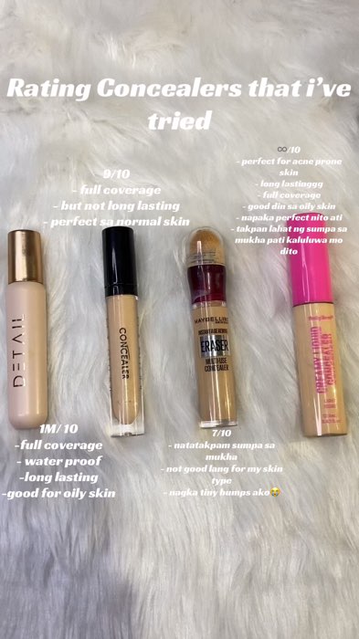 rating my concealers #focallure #PrettySecret #detail #maybelline #concealers #FreeCoinsInShopeeVideo