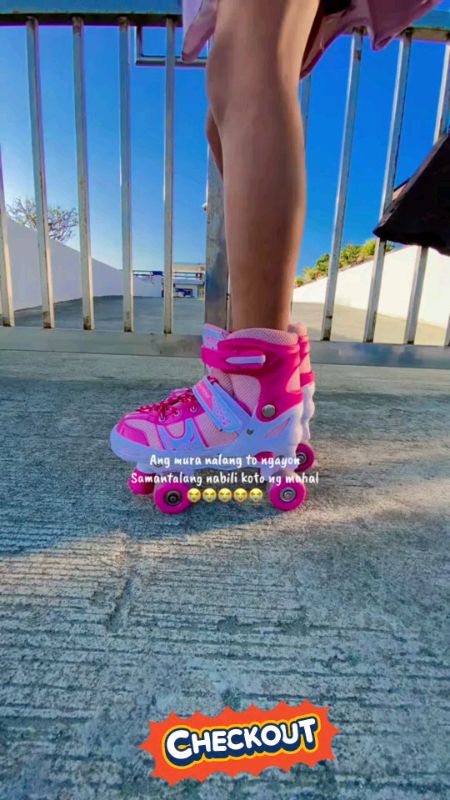 Roller Skates Shoes for Kids Adjustable Skate Shoes