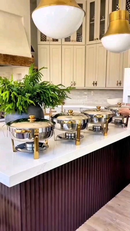 Round Chaffing Dish Buffet Food Warmer #chaffingdish #buffetfoodwarmer #MasMuraSaShopee #FreeCoinsInShopeeVideo