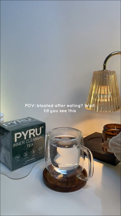 Pyru inner cleansing tea ☕✨ Your cozy little self-care drink for everyday refreshment 💚 #pyruinnercleansingtea #energytea #cleansingtea