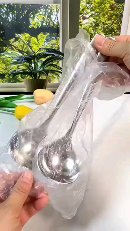 304 stainless steel soup spoon deepens soup and rice spoon thickening #Freecoinsinshopeevideo #Masmurasashopee #shopeefinds