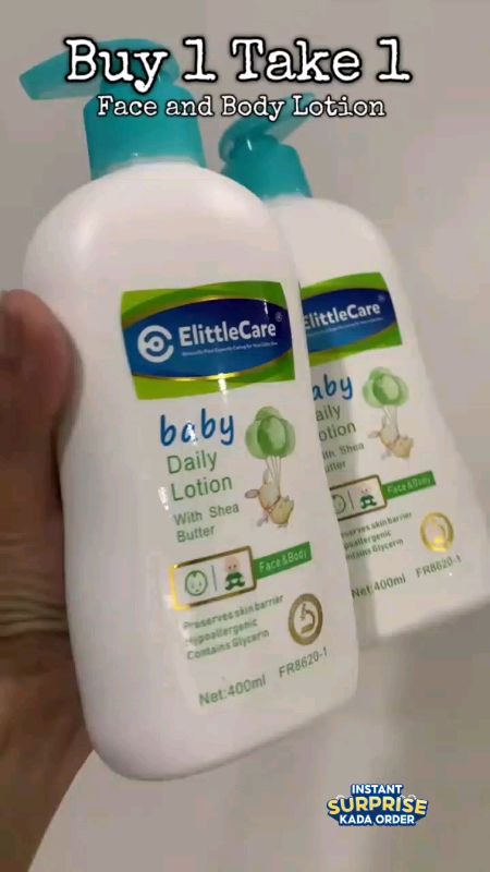 Baby Body Care B1t1 #ElittlecareLotion 400Ml - Soothing And Hydrating With Shea Butter, Aloe Vera,#MasmuraSaShopee #ShopeePhPayDaySale#hugotsashopee