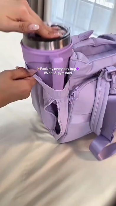 Perfect for daily use #bagsmart #bag #travel #kikay #pink #purple #girlbag