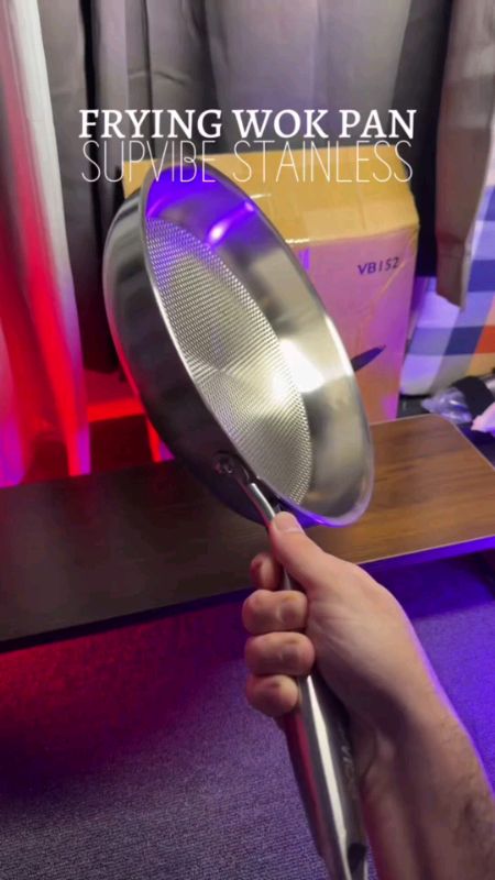 SUPVIBE 304 Stainless Steel Frying Pan Uncoated Nonstick Cookware. #MasMuraSaShopee #FreeCoinsInShopeeVideo #ShopeePHPaydaySale #WishlistMoSagotKo#fyp