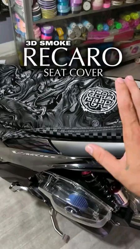 3D SMOKED Motorcycle Seat Cover Gothic Embroidered Logo#fyp#FreeCoinsInShopeeVideo#MasMuraSaShopee #ShopeePHPaydaySale#trends#sale#shopee#trending #vi
