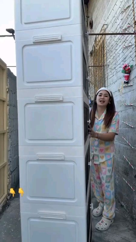 PoP Foldble Storage Cabinet Plastic Durabox With Wheel Free Instalation Drawer Cabinet Organizer #cabinet #durabox #foldable #plastic