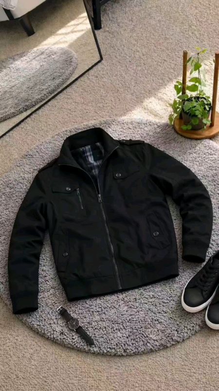 FUGUINIAO Men'sJacket Fashion Causal Slim Fit Coat with Pockets #HugotSaShopee #FreeCoinsInShopeeVideo #MasMuraSaShopee #cnc #viral #trending #fyp