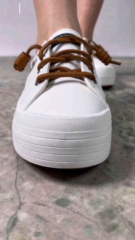Sperry Women's Wave LTT Platform Leather Sneakers - #SperryShoes #womenshoes #ootdshoes #comfty #stylish