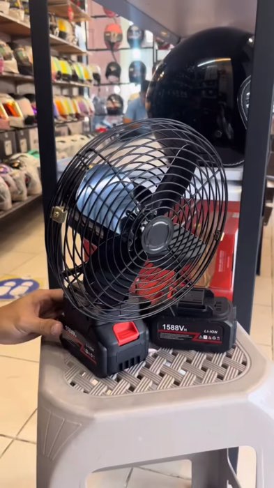 Portable Cordless Fan Outdoor Desktop Cooling Fans Multi-purpose High Power Electric Fan  #MasMuraSaShopee #FreeCoinsInShopeeVideo #fyp #viral