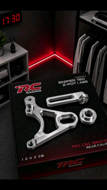 TRC RACING 2POT REAR AXIAL CALIPER BRACKET (220MM DISC) FOR SNIPER 150/155 8033#FreeCoinsInShopeeVideo #MasMuraSaShopee #trc