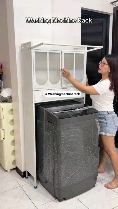 #Washingmachinerack #LivinEase  #toiletrack #cabinet #FreeCoinsInShopeeVideo #fyp #MasMuraSaShopee