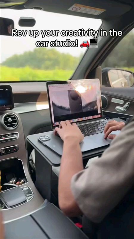 Foldable Bed Tray Laptop Stand Portable Adjustable Desk for Travel Car, Office, and Studying Multifunctional #laptop #stand #tray #foldable#adjustable