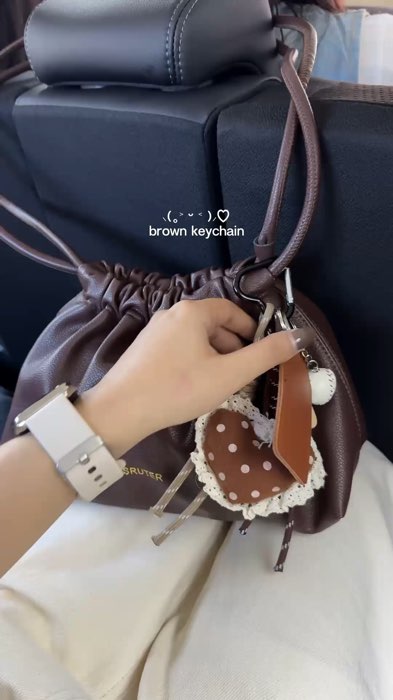 brown keychain 🐻 #keychain #brownkeychain #bagkeychain