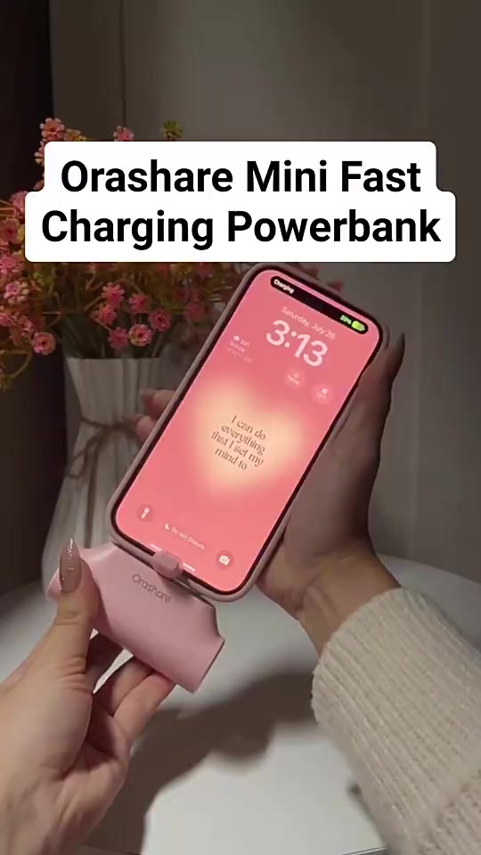Orashare PNC03 3000mAh Capsule Mini Fast Charging Powerbank With TYPE-C/iPh Plug Portable Power Bank