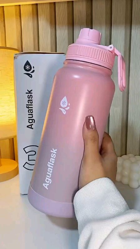 #AguaFlask 1000ml Tumbler Hot and Cold Drinking 304 Stainles Steel Free Boot Water Bottle Vacuum Flas#shopeepayday