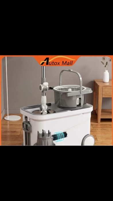 ￼With Wheels Mop With Spinner Mop For Floor Cleaning Wet And Dry With Squeezer Tornado Heavy Duty Mop #heavyduty #homecleaning #masmurasashopee