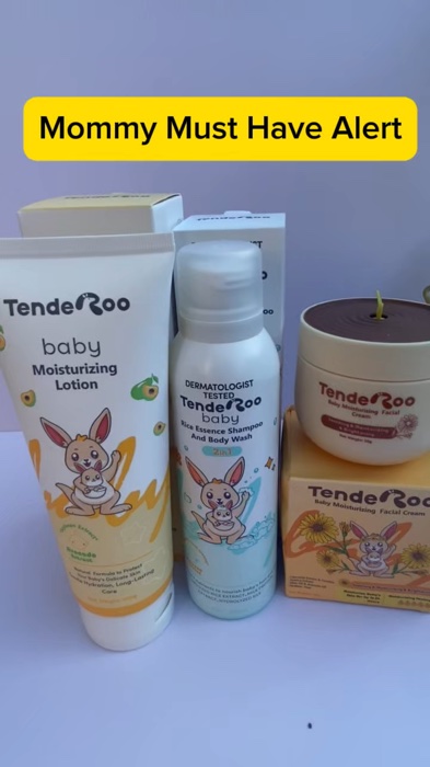 Mommies, solve na ang baby skin dryness. Try this gentle & affordable baby lotion + facial cream and body wash and shampoo from Tenderoo