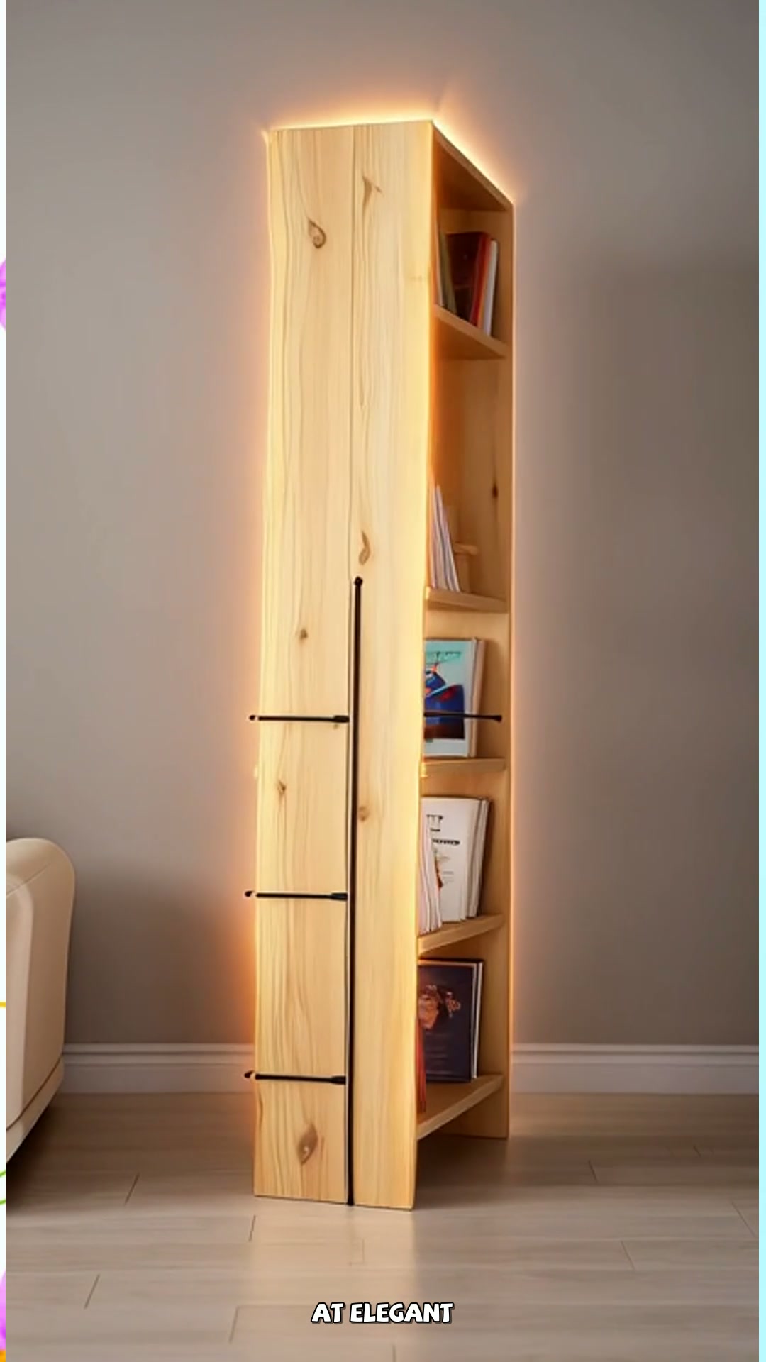 Matibay na solid wood bookshelf para sa organized at stylish na space mo! #viral #ShopeeDeals #SpaceSavingFurniture