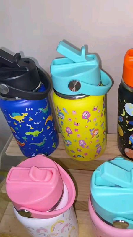 Kids 12oz Stainless Steel Insulated Water Bottle BPA Free Leakproof Cold Hot Fun Kids Bottle 12oz  #budolfinds #MasMuraSaShopee #tumbler #waterbottle