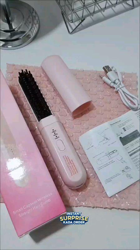 Straight Hair #CombWireless 2 in1 #ChargingUSB #HairStraightener and Curler Portable Hair Comb#MasMuraSaShopee #ShopeePhPayDaySale #hugotsashopee