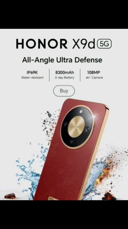 Honor X9D 5G All Angle Ultra Defense Smartphone