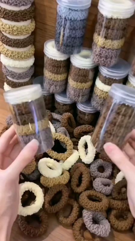10piece Korean Style high Elasticity hair tie for women durable versatile #masmurasashoppee#masmagandasashoppe#freecoins#women#hairponytail#hairtie