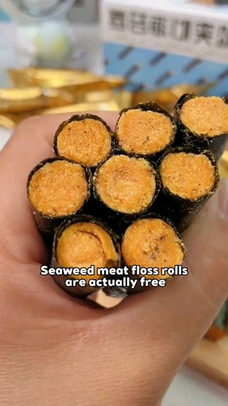 #MR squirrel seaweeds pork floss seaweed roll original crispy #freecoinsInShopeevideo #porkflossroll #seaweed #mrsquireel#💯 #masmurasashopee