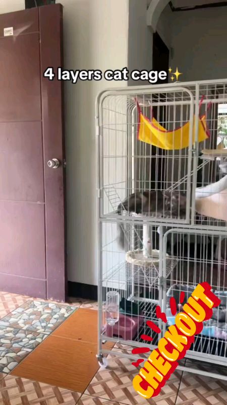 Cat Cage 4 layer #cage #buynow #matibay #finds #everydayfinds #trinding #fyppppp #freecoinssashoppee #freecoinssashoppee #freecoinssashoppee