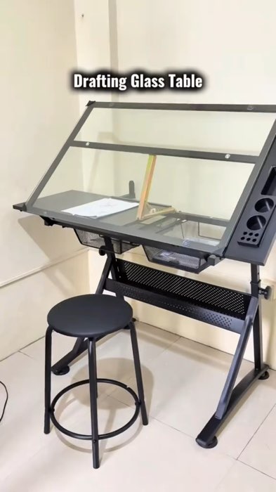 Drafting glass table #draftingtable #draftingglasstable #glasstable #table #FreeCoinSaShopee #MasMuraSaShopee #masmuradito