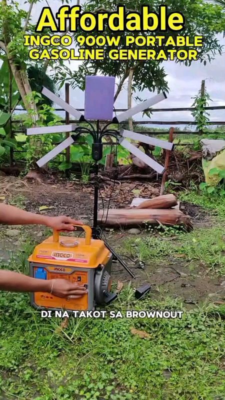 Ingco GE10002-5P Manual Portable Gasoline Generator #gasolinegenerator #portablegenerator