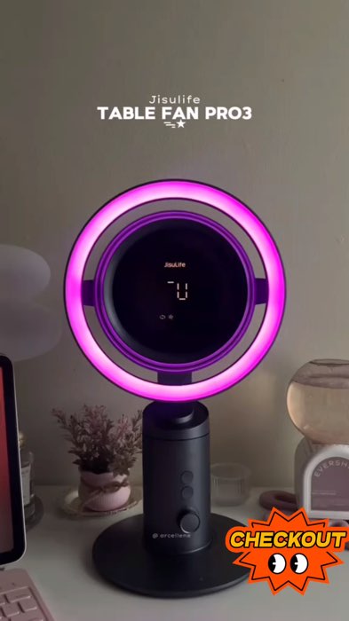 JISULIFE Table Fan #MasMuraSaShopee #tablefan #deskfan #rechargeablefan #jisulifefan #jisulife