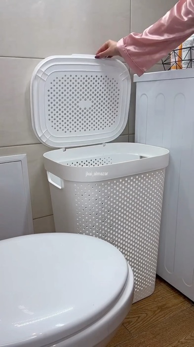 Plastic Rattan Laundry Basket #plasticrattanlaundrybasket #laundrybasket #laundryhamper #fyp #laundrybasket #laundrybasketwithcover #laundrybasket