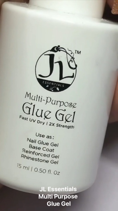 JL Essentials Multi Purpose Glue Gel 💅 Nail glue / Base Coat / Rhinestone Glue / Reinforced Gel 💪 #NailArt #Nailtech #Nails #FreeCoinsInShopeeVideo