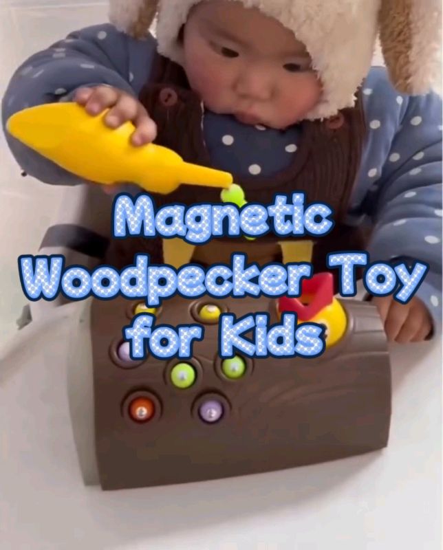 MAGNETIC WOODPECKER TOY FOR KIDS. #FreeCoinsInShopeeVideo