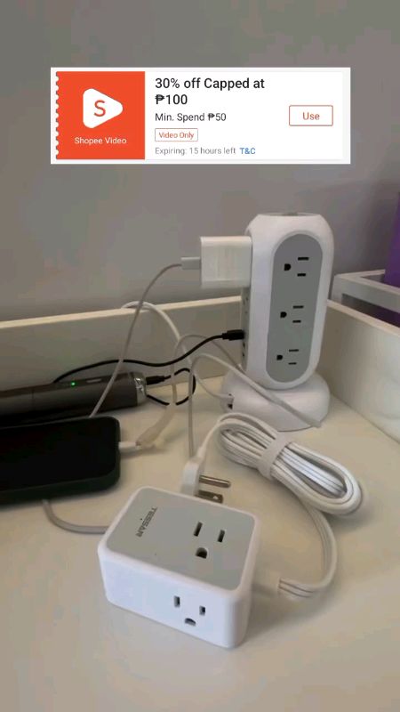 TESSAN FLAT PLUG POWER STRIP #FlashSalePH #flatplug #useful  #extensioncord #extensionwire #essential #electrical #electric  #FreeCoinsInShopeeVideo
